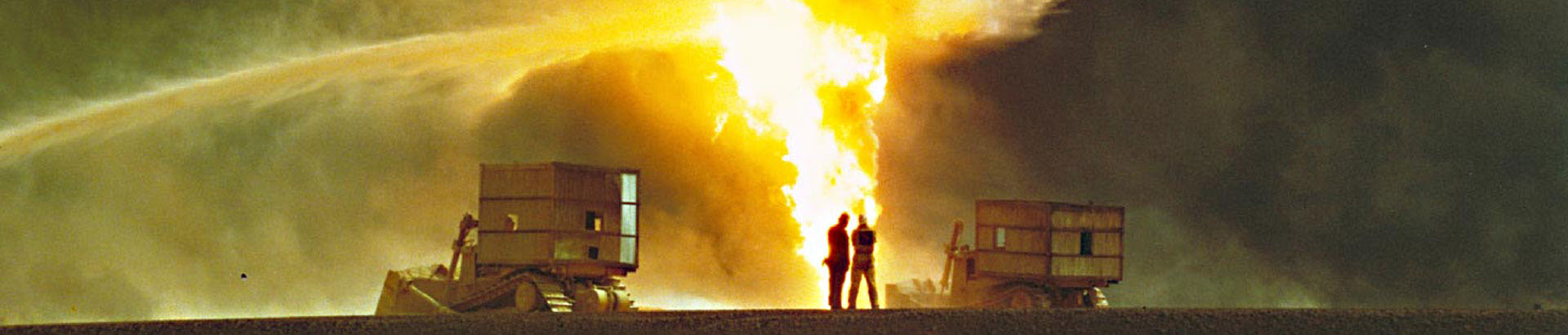 Kuwait Oil Field on fire